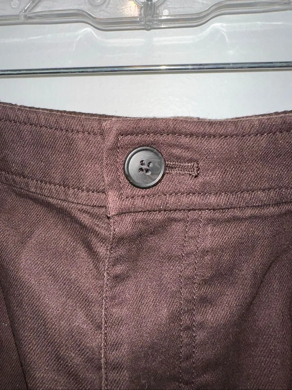 Uniqlo XL Linen Cotton High Waist Pleated Shorts Dark Brown
